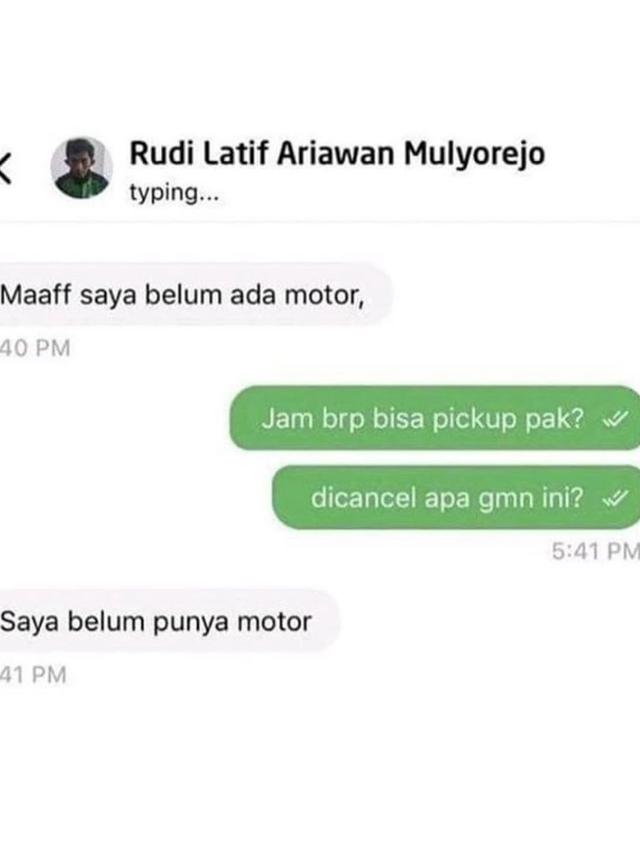Aksi Nyeleneh Driver Ojol dan Penumpang Ini Bikin Senyum Tipis