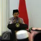 Wapres Jusuf Kalla membacakan pidato penutup musabaqoh hafalan Al Quran dan Hadits di Istana Wakil Presiden, Jakarta, Kamis (21/4/2016). 150 peserta dari 25 negara mengikuti acara yang digelar di Masjid Istiqlal. (Liputan6.com/Helmi Fithriansyah)