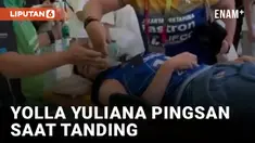 Yolla Yuliana Pingsan di Laga Bandung BJB Vs Pertamina Fastron