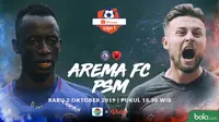 Shopee Liga 1 - Arema FC Vs PSM Makassar Head to Head Pemain (Bola.com/Adreanus Titus)