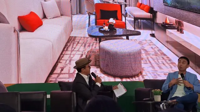 Raditya Dika  datangi Pesta KPR Summarecon Serpong 2023 di Summarecon Mall Serpong, Kabupaten Tangerang.