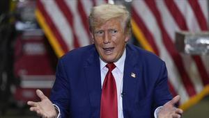 Presiden Amerika Serikat Donald Trump pada 19 Agustus 2024. (Dok. AP/Julia Nikhinson)
