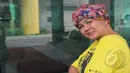Ria Irawan mengaku senang dan bangga bisa ditunjuk menjadi Duta Kanker, Jakarta, Rabu (4/2/2015). (Liputan6.com/Herman Zakharia)