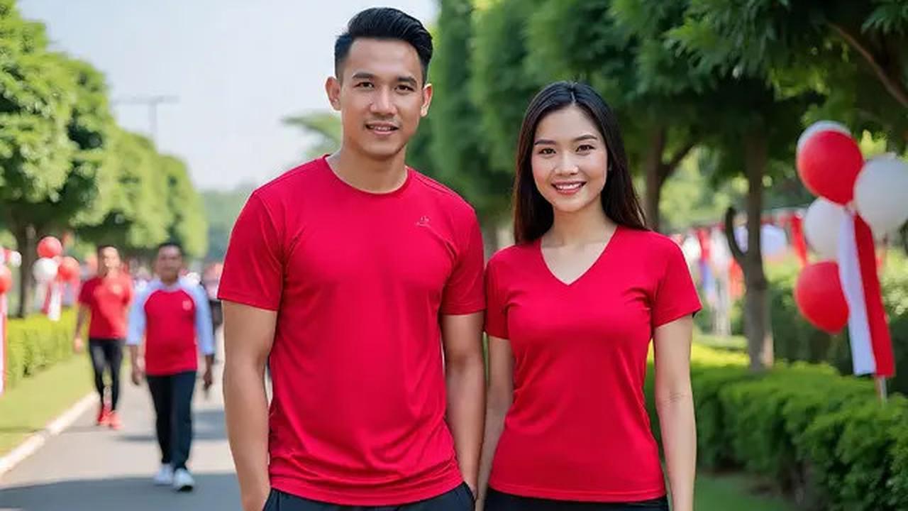 13 Ide Outfit Jalan Sehat HUT RI yang Penuh Semangat Nasionalisme, Tampil Gaya