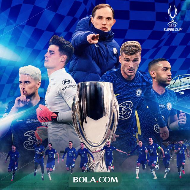 UEFA Super Cup - Ilustrasi Chelsea Juara UEFA Super Cup