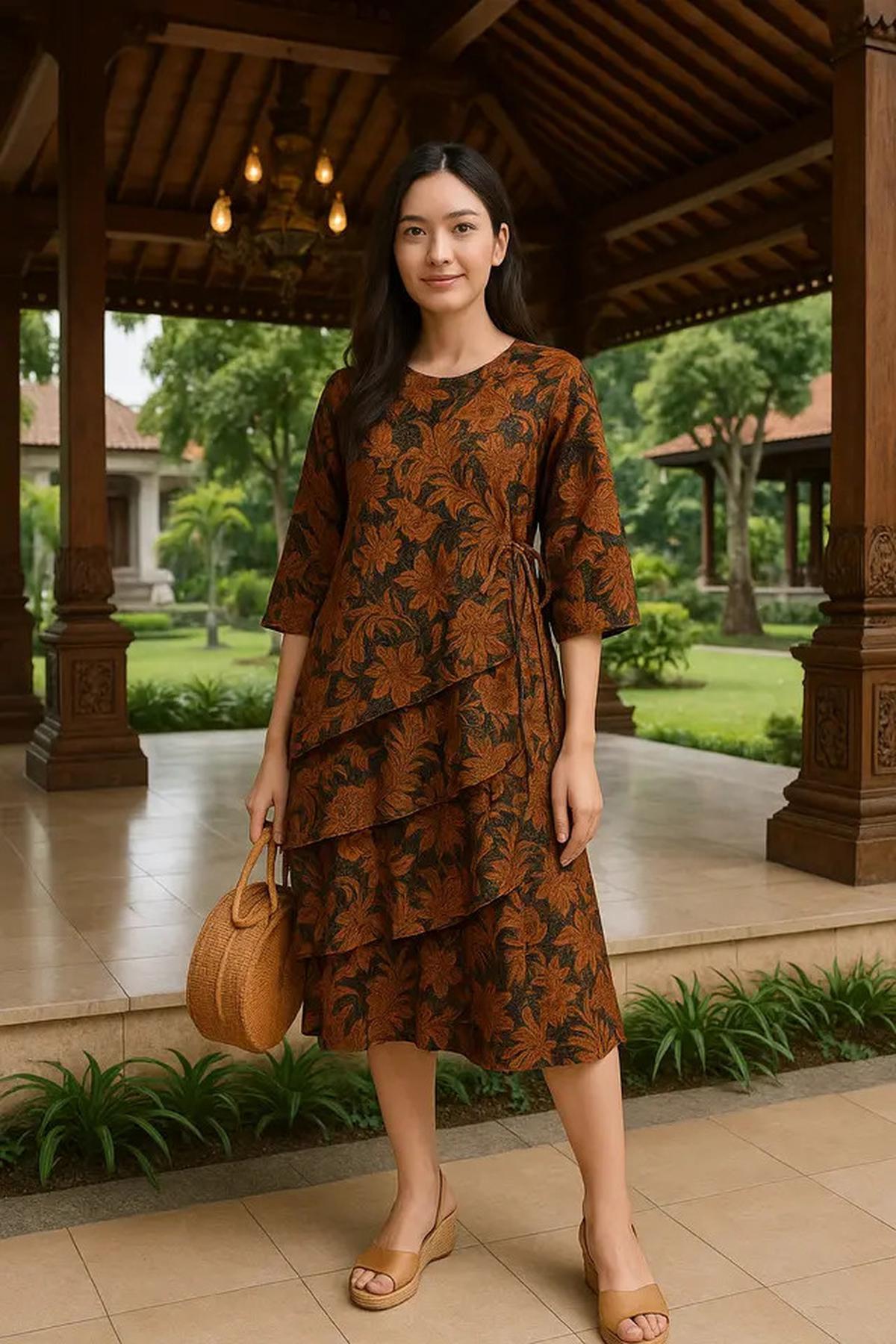 7 Model Tunik Batik Tali Samping Terbaru untuk Tampil Anggun