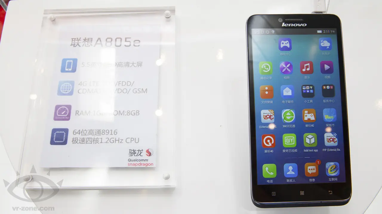 Lenovo A805e, Smartphone Berprosesor 64-bit pertama