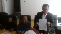 Dirut Pelindo II RJ Lino melaporkan Masinton Pasaribu ke Polri (Liputan6.com/ Putu Merta Surya Putra)
