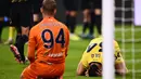Juventus baru berhasil memecah kebuntuan dan memastikan kemenangan pada menit ke-85. Gol bunuh diri bek Lazio, Mario Gila membuat Juventus unggul 1-0. (MARCO BERTORELLO/AFP)