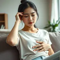 cara menyembuhkan pusing dan sakit kepala karena maag dan asam lambung ©Ilustrasi dibuat AI