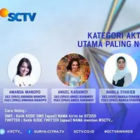 Ajang tahunan penghargaan SCTV Awards kembali digelar pada 30 November mendatang. Para peraih nominasi terus mencari dukungan pada penggemarnya. Lima artis cantik siap bersaing memperebutkan Aktris Utama Paling Ngetop tahun ini.(Nurwahyunan/Bintang.com)