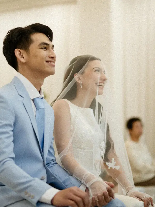 Sat Set Menikah, Pesona Anggun Cassandra Lee Kenakan Gaun Pengantin Putih di Pemberkatan Pernikahan