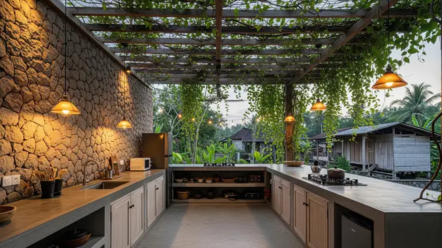 Inspirasi Dapur Terbuka untuk Slow Living di Kampung