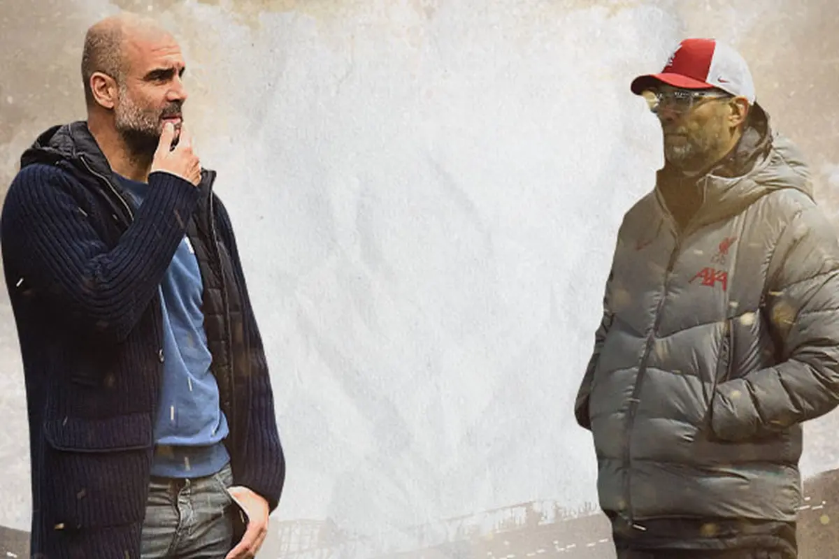 Ilustrasi - Pep Guardiola dan Jurgen Klopp