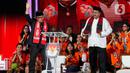 Calon gubernur dan calon wakil gubernur nomor urut 3, Pramono Anung-Rano Karno saat mengikuti debat ketiga Pemilihan Kepala Daerah Jakarta 2024 di Golden Ballroom Hotel Sultan Jakarta, Minggu (17/11/2024). (Liputan6.com/Herman Zakharia)