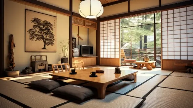 Ilustrasi Rumah Sederhana Gaya Jepang (credit: freepik)