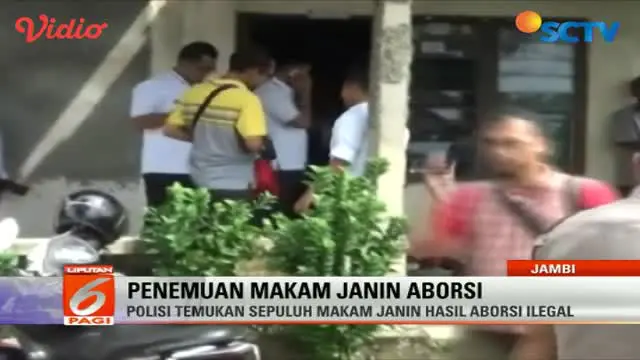 Polisi Bongkar Praktik Aborsi di Jambi, 10 Makam Janin Ditemukan