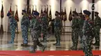 Kapolri Jenderal Pol Listyo Sigit Prabowo  saat menghadiri upacara peringatan HUT ke-76 Korps Brimob Polri di Mako Brimob, Kelapa Dua, Depok, Jawa Barat, Minggu (14/11/2021). Peringatan HUT ke-76 Korps Brimob tersbeut mengangkat tema "Terlatih, Tangguh, dan Responsif". (Liputan6.com/Herman Zakharia)