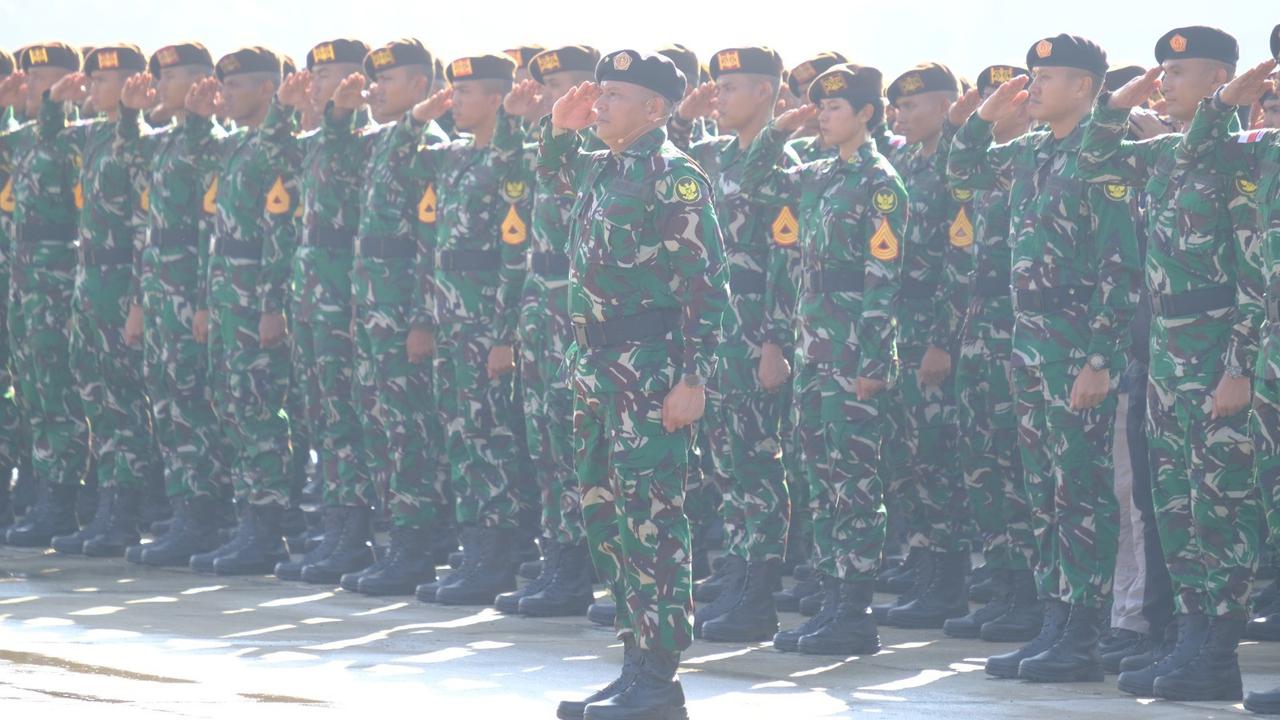 Pelepasan pasukan TNI Kontingen Patriot II ke Perancis
