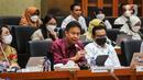 Menteri Kesehatan Budi Gunadi Sadikin mengikuti Rapat Kerja dengan Komisi IX DPR di gedung Parlemen, Jakarta, Senin (7/11/22). Bahasan rapat tersebut juga termasuk penjelasan mengenai Alokasi Anggaran Penanganan Stunting Tahun 2022 dan Evaluasi Pelaksanaan Penanganan Stunting. (Liputan6.com/Angga Yuniar)