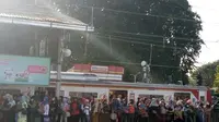 Penumpukan penumpang KRL di Stasiun Bogor. (Istimewa)