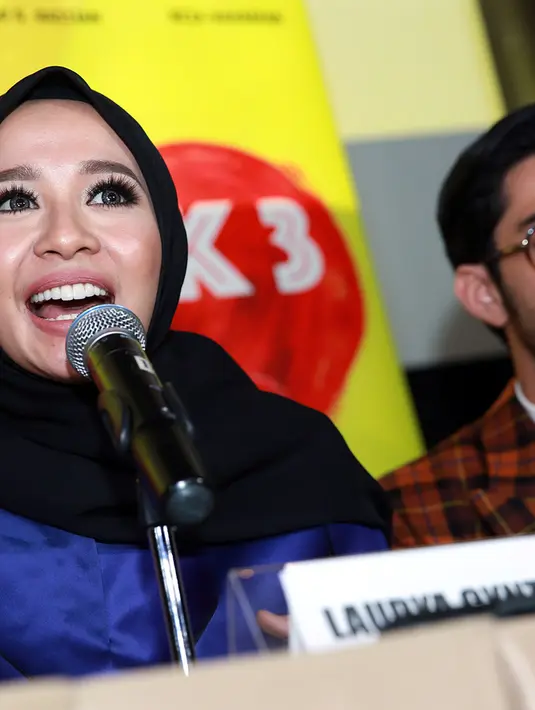 Laudya Cynthia Bella mengungkapkan keseruannya bermain dalam film ini. Dalam film bergenre drama komedi, pemainnya harus menampilkan sisi komedi dalam aktingnya. (Deki Prayoga/Bintang.com)
