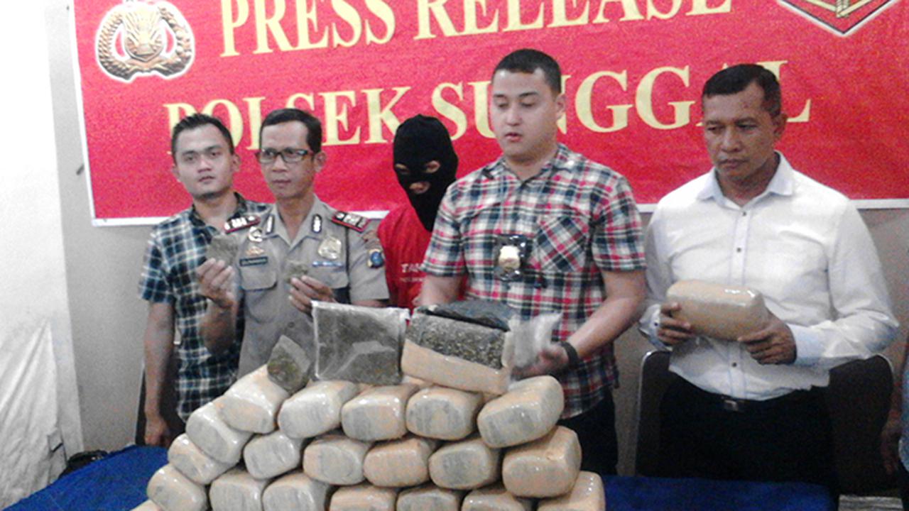 Polisi Medan Gagalkan Kiriman Dodol Ganja dari Aceh ke Pekanbaru