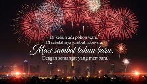 Pantun Tahun Baru. (Foto: AI)