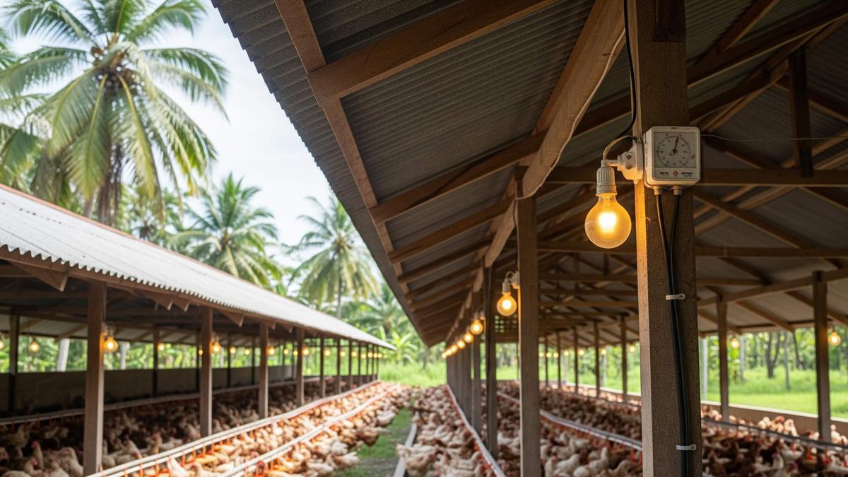 7 Desain Kandang Ayam dengan Lampu Emergency, Solusi Terang dan Hangat Tanpa Listrik