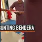 IBU-IBU GUNTING BENDERA MERAH PUTIH TUAI KECAMAN PUBLIK