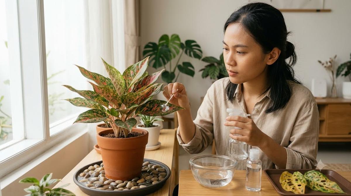 Cara Membuat Aglaonema Lebih Berwarna