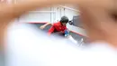 Skateboarder Indonesia Jason Dennis Lijnzaat melakukan gerakan trik pada final taman putra Asian Games 2018 di arena roller sport Jakabaring, Palembang, Rabu (29/8). Jason meraih medali perak dengan 68,33 poin. (ANTARA FOTO/INASGOC/Rahmad Suryadi)