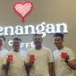 James Prananto, Co-CEO of Kopi Kenangan and co FounderChin Hou Goh, co-CEO of Kopi KenanganEdward Tirtanata, Group CEO of Kenangan Brands Jordan Lung, General Manager of Kenangan Coffee in MY and SG. (Dok: Liputan6.com/dyah)