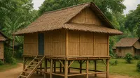 5 Gambar Desain Rumah Bambu Sederhana dan Murah, Tampilkan Nuansa Natural