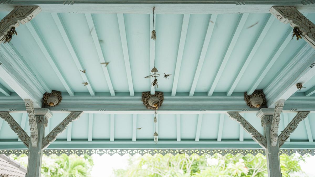 4 Warna Cat Plafon Teras yang Pengaruhi Serangga, Mana yang Aman dari Tawon?