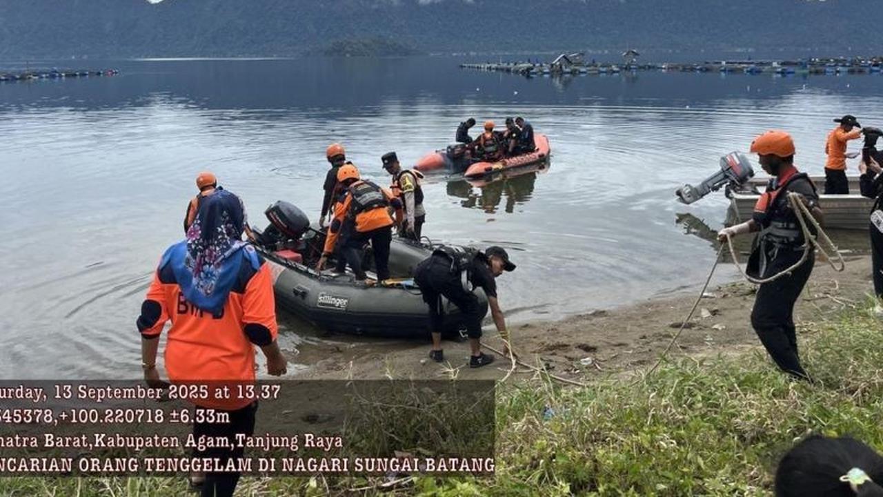 Misteri Perahu Kosong: Tim Gabungan Terjun Selami Dasar Danau Maninjau Cari Nelayan Hilang