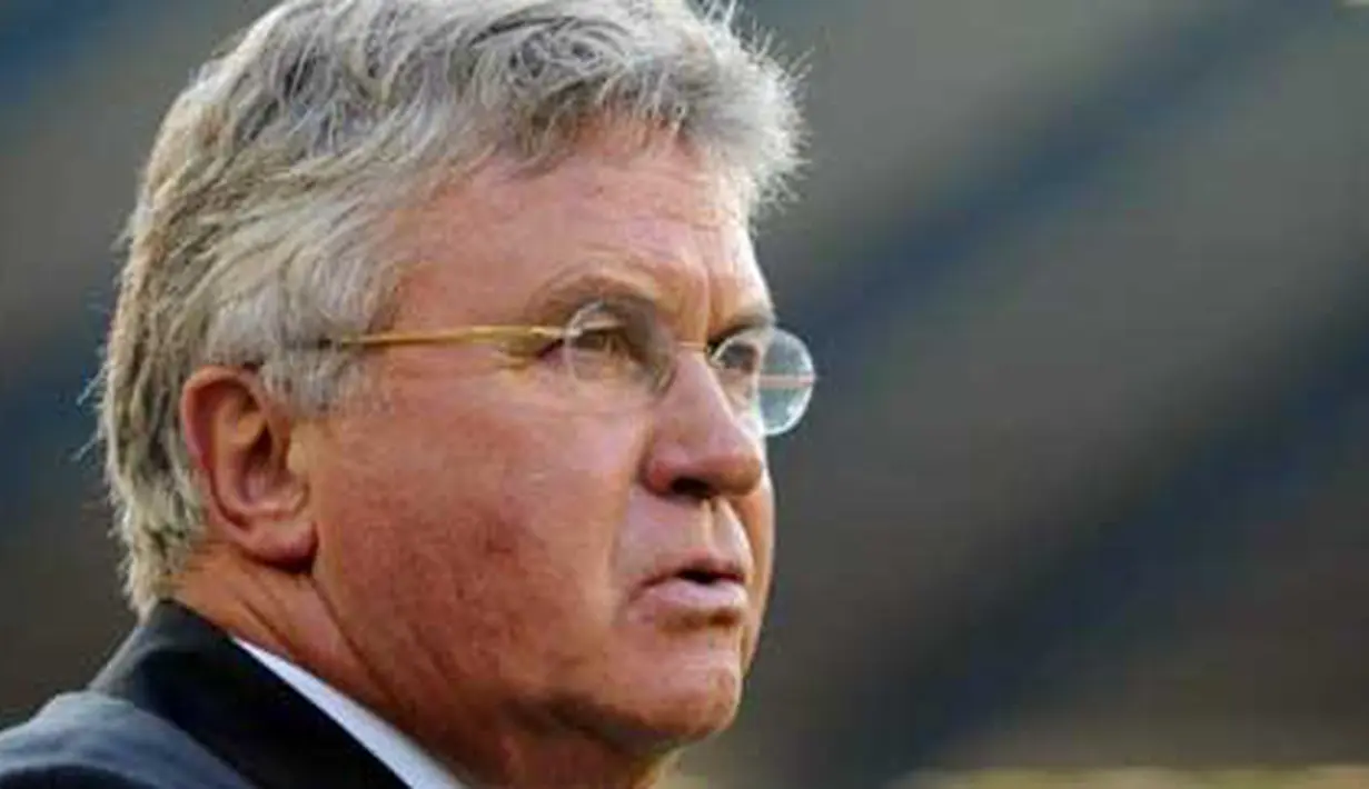 Ekspresi pelatih Turki Guus Hiddink di laga lanjutan kualifikasi Euro 2012 Grup A melawan Belgia di King Baudouin Stadium, Brussels, 3 Juni 2011. Skor 1-1. AFP PHOTO / JOHN THYS