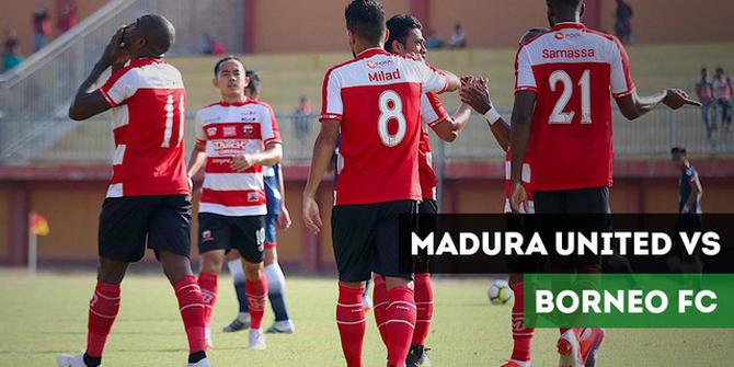 VIDEO: Highlights Liga 1 2018, Madura United Vs Borneo FC 1-2