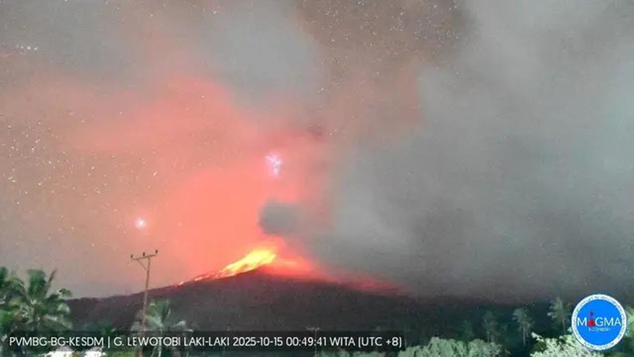 Status Gunung Lewotobi Laki-laki Naik ke Level Awas Usai Erupsi Selasa Malam