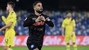 Lorenzo Insigne. Sayap kiri Italia berusia 30 tahun yang telah 11 musim berseragam Napoli ini kini berbanderol 35 juta euro, mengalami penurunan 13 juta euro dari sebelumnya 48 juta euro. Meski tampil oke musim ini, usianya yang tak muda lagi ikut berpengaruh. (AFP/Filippo Monteforte)