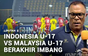 Laga Debut David Nascimento, Timnas Indonesia U-17 Ditahan Malaysia U-17