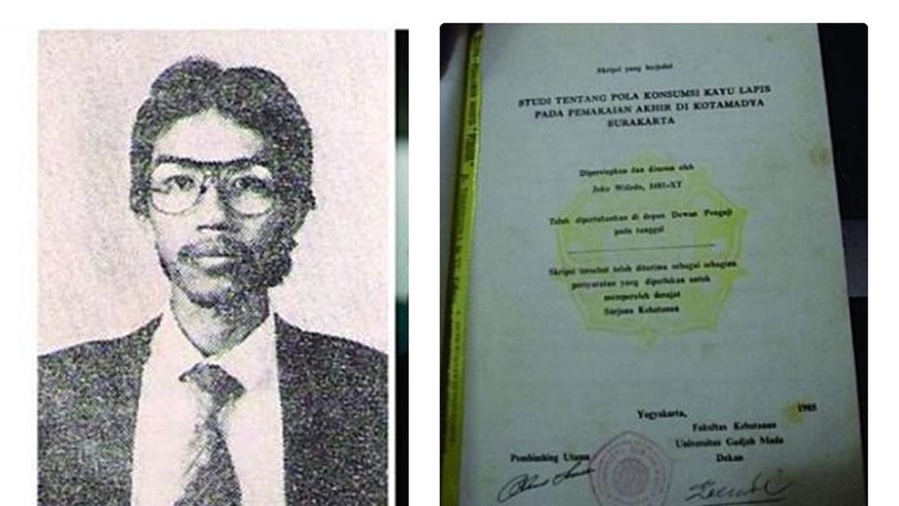 Siapa Sangka, Ini Judul Skripsi Jokowi Waktu Kuliah Dulu