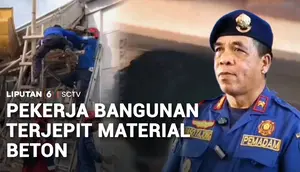 Aksi Heroik Petugas Pemadam Kebakaran Selamatkan Pekerja Bangunan Terjepit Beton Ambruk