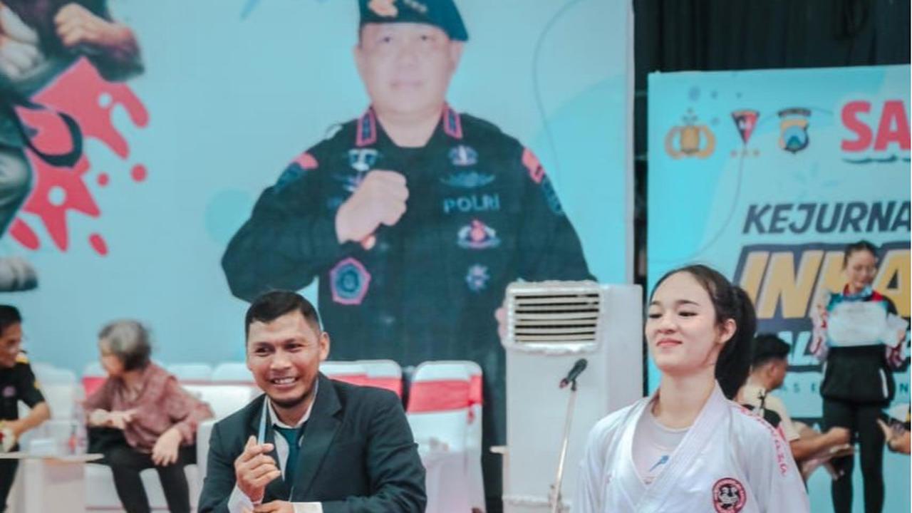 Bripda Jessica, Polwan di Polda Riau Sabet Medali Emas Kejuaraan Karate di Malaysia