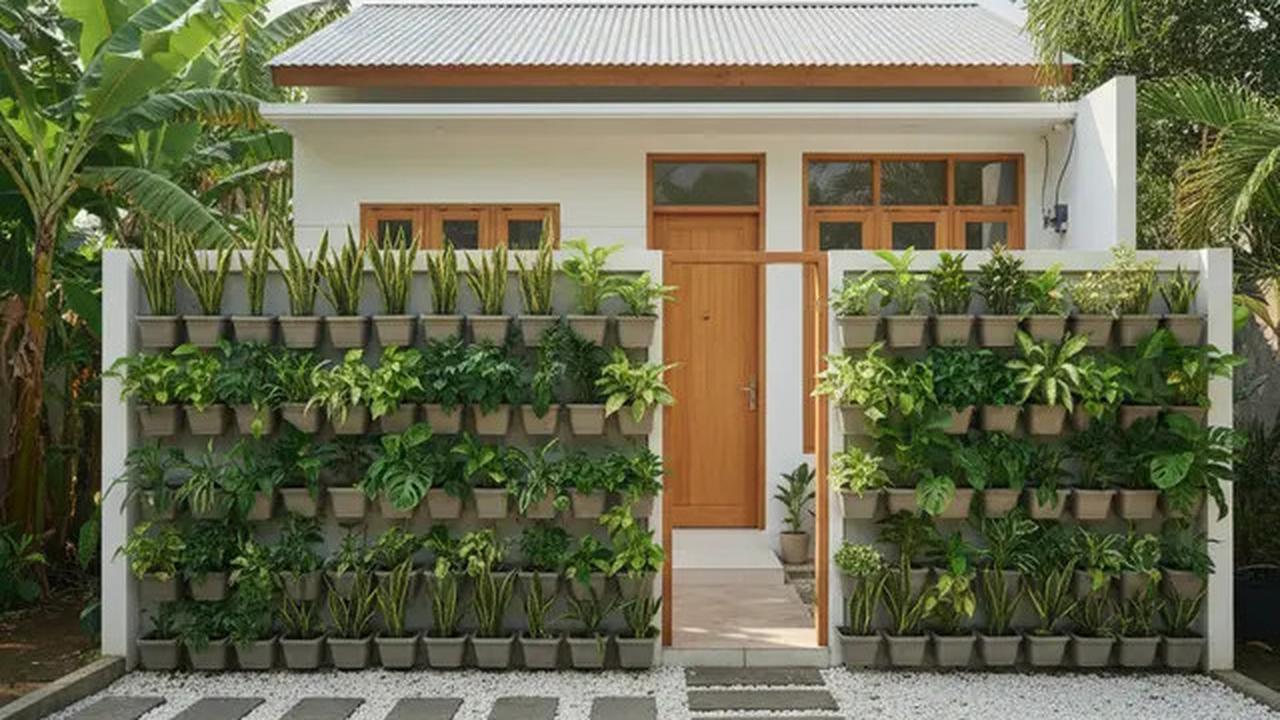 7 Model Rumah Kecil Tapi Luas dengan Pagar Tanaman Hijau, Solusi Hunian Asri dan Nyaman di Lahan Terbatas