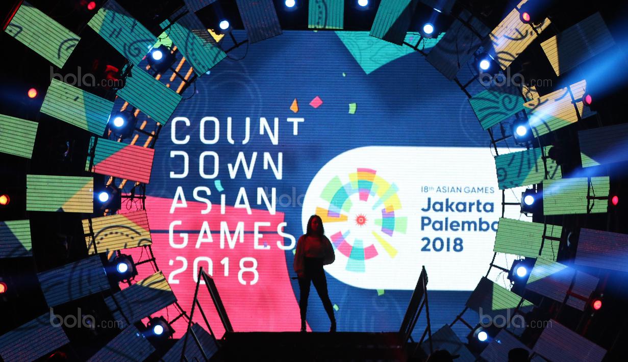 Countdown Asian Games 2018  resmi diluncurkan oleh Presiden Republik Indonesia di Silang Monas, Jakarta, (18/8/2017), Asian Games 2018 memiliki tema Energy Of Asia. (Bola.com/Nicklas Hanoatubun)