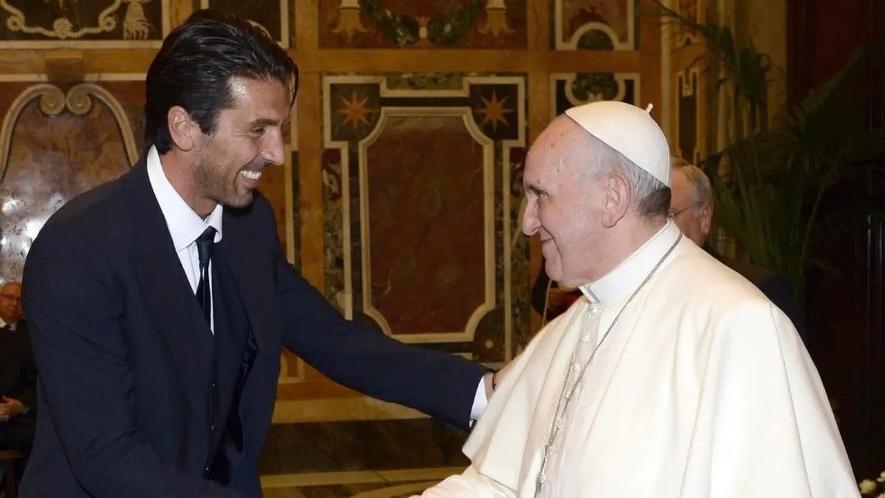 Gianluigi Buffon - Paus Fransiskus