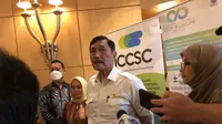 Menteri Koordinator Bidang Kemaritiman dan Investasi Luhut Binsar Pandjaitan buka suara soal polemik ekspor pasir laut (dok: Tira)