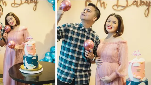 Rosiana Dewi dan Handika Pratama gelar tasyakuran kehamilan dan gender reveal