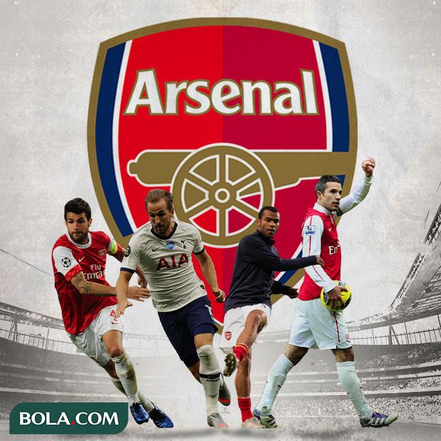 Arsenal - Cesc Fabregas, Harry Kane, Ashley Cole, Robin Van Persie